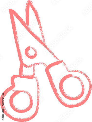 School Item Crayon Illustration
