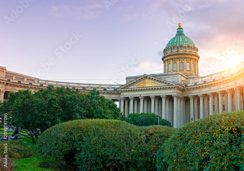 Konstfotografi Kazan Cathedral in St Petersburg, Russia -one of the largest churches of St Petersburg