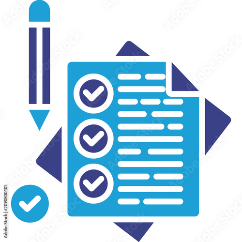 Obraz na plátně Testing Icon