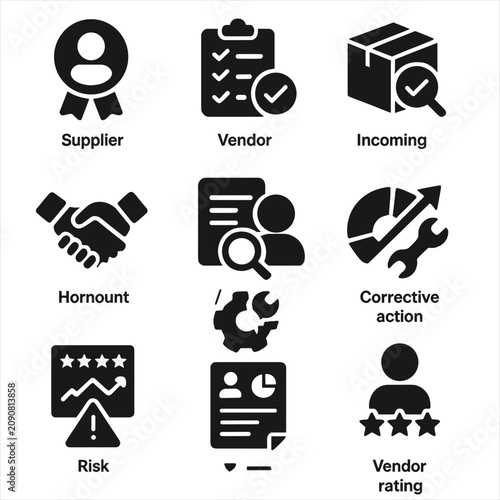 Defect checklist quality vector icon icons scorecard performance corrective report supplier inspection
