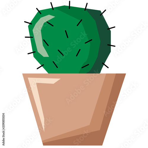 Cactus in a pot illustration