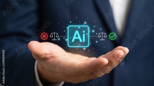 AI agent symbolizes intelligent decision making and ethical considerations in technology