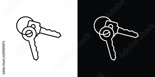 Keys icon line clipart series. EPS10