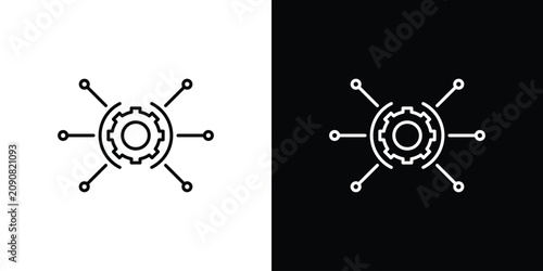 Foto Useful functions icon line clipart series. EPS10