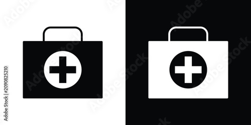 Foto First aid box icon editable graphic series