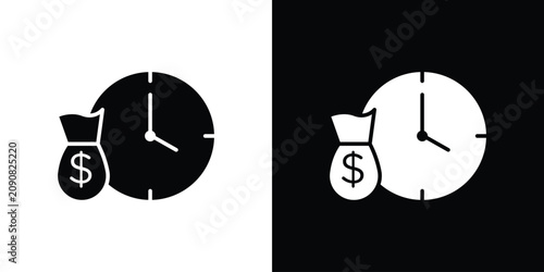 Fixed deposit icon editable graphic series