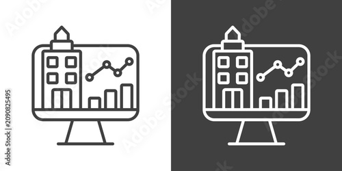 Enterprise Strategy Icon Set Vector Collection Isolated In Black And White