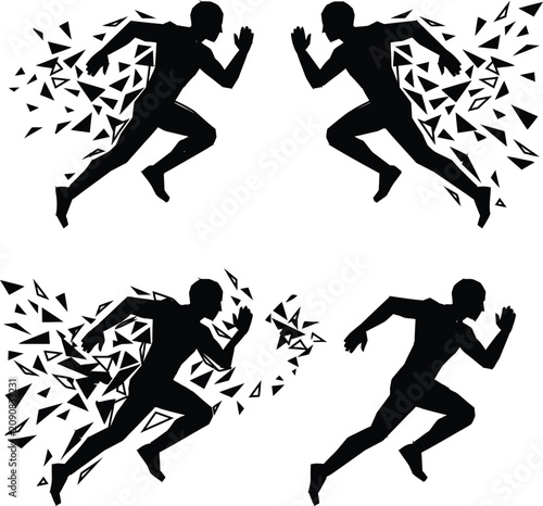football players vector