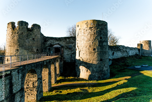 Konstfotografi Koporye Fortress old town stone heritage fortification building, Russia