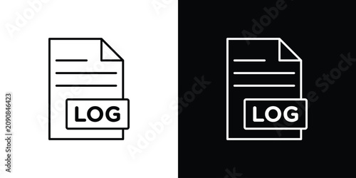 Картината върху платно log file icon simple graphics pack