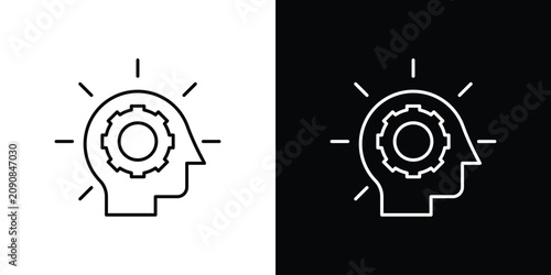 Obraz na płótnie Realization icon simple graphics pack