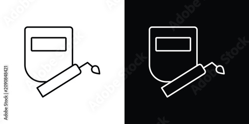 Canvastavla Welding icon simple graphics pack