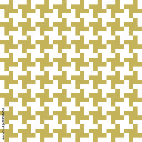 Gold & white tessellation seamless pattern