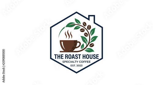 Canvas Print The Roast House specialty coffee logo.