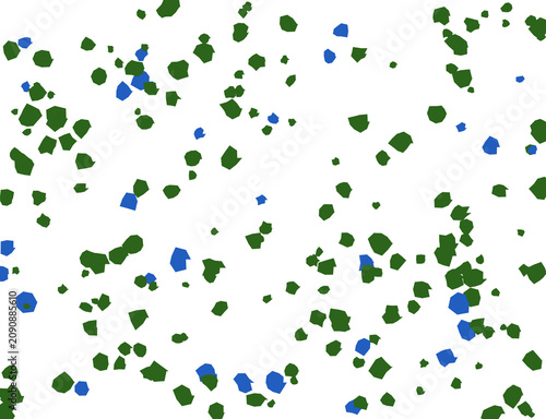 Scattered colorful abstract dots and shapes illustration