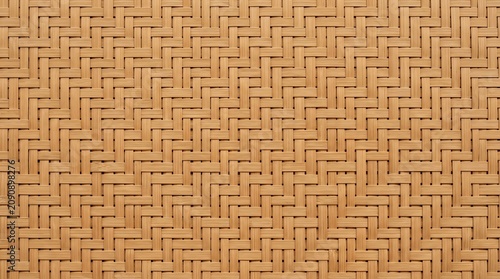 Light brown woven bamboo pattern background texture