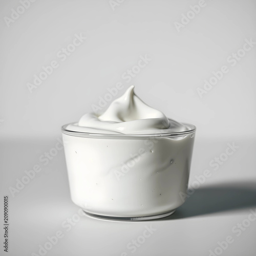 Close-up of creamy yogurt i...