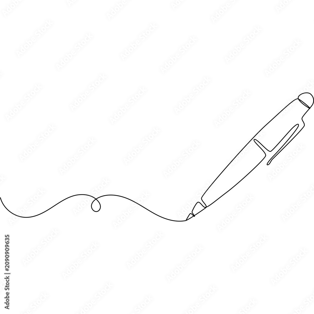 Fototapeta premium Pen Line Art