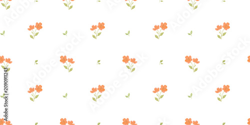 Seamless pattern with tiny flowers on white background. Watercolour ditsy print for textiles, vintage wallpaper, and fabric blossom designs