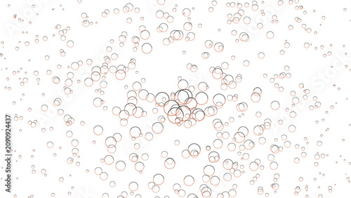 Bild auf Leinwand Effervescent clear bubbles vector background, sparkling liquid texture, abstract fizzy carbonated drink pattern, transparent soda pop or champagne illustration, refreshing beverage concept