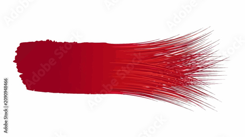 Photos Recreate a vibrant red brush stroke on a canvas with motion blur effect