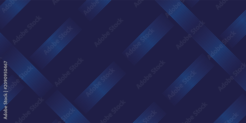 Obraz premium Abstract blue gradient technology lines navy background