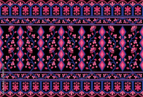 flower pattern design background seamless  for wedding cards, invitations, and vintage textile designs