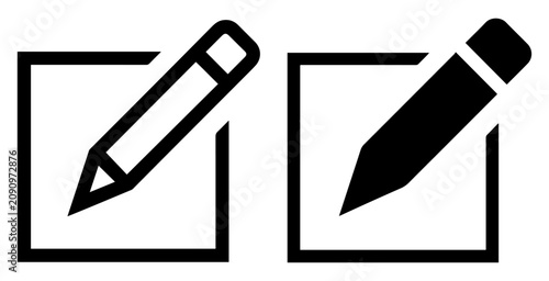 pencil edit writing vector icon