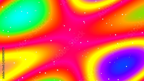Rainbow Holographic Abstract Gradient Background with Smooth Color Waves