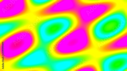 Neon Holographic Abstract Background with Vibrant Fluid Gradient Shapes