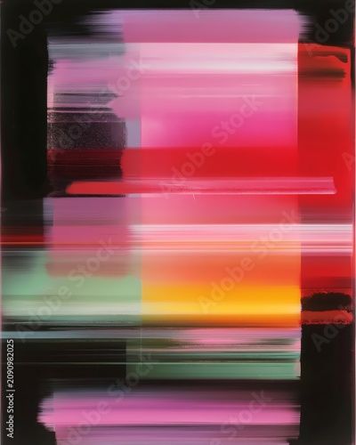 Abstract layers form a colorful pattern.