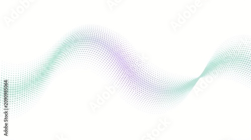 Abstract Fluid Wave Pattern in Soft Pastel Mint Green Gradient
