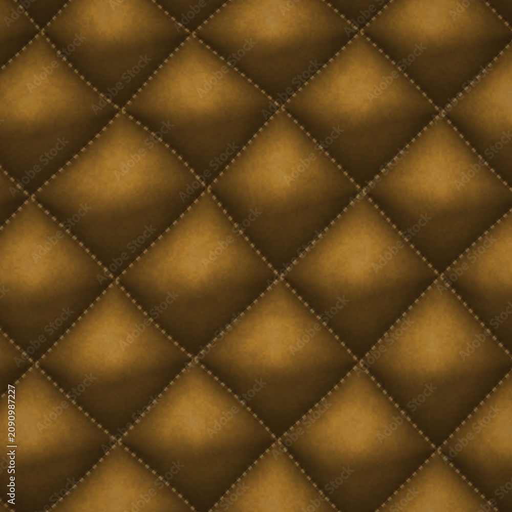 Fototapeta premium Brown Quilted Texture