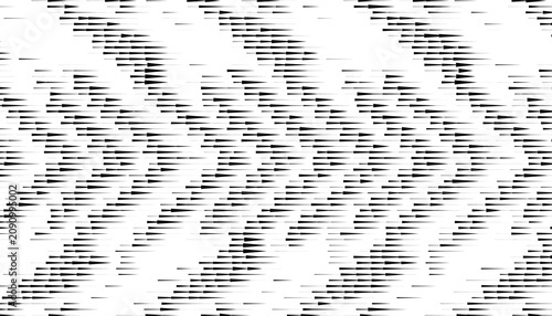 Black and white abstract halftone pattern with sharp arrows shape for sporty background and jersey design. Editable graphic resource. Vector Format Illustration. EPS10 
