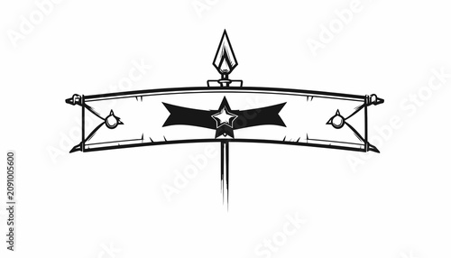 Фотография Detailed illustration of medieval coat arms.
