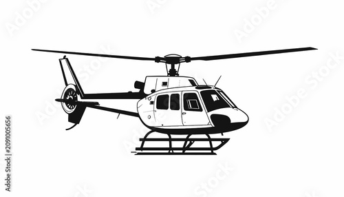 Bild auf Leinwand Helicopter Aircraft Rotorcraft Vehicle Transport.
