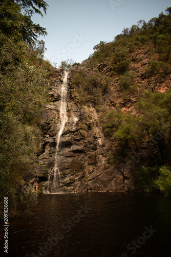 Australia, First Falls in Morialta Conservation Park in the Adelaide Hills, South Australia, is a popular destination. This place offers easy bushwalking trail with a possibility of seeing wild koalas