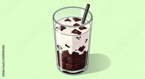 chocolate in glass
