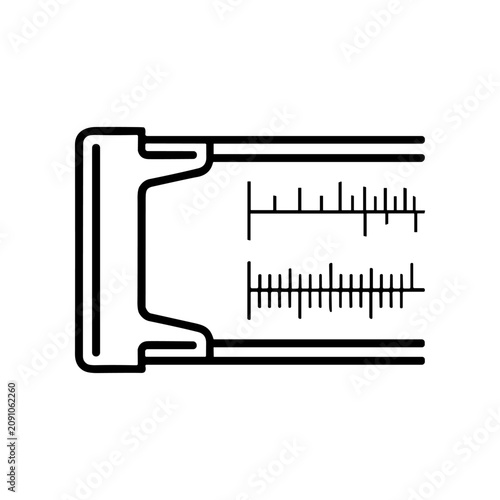 Bild auf Leinwand Ruler measurement tool device.