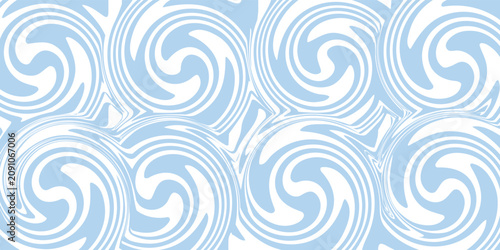 Abstract background seamless pattern with colorful waves. Trendy vector illustration in retro psychedelic style