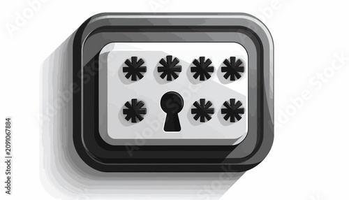 Fotografía Combination Lock with Keyhole Design.