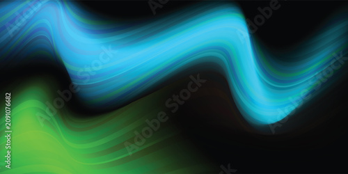3D colorful wavy lines. Abstract wavy lines gradient colorful 3d render