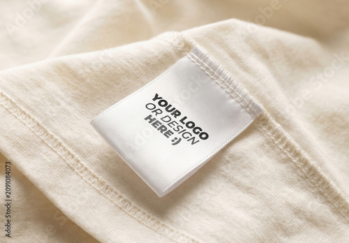 Shirt Label Branding Logo Design Mockup