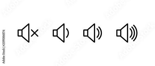 Photos Speaker volume outline icon