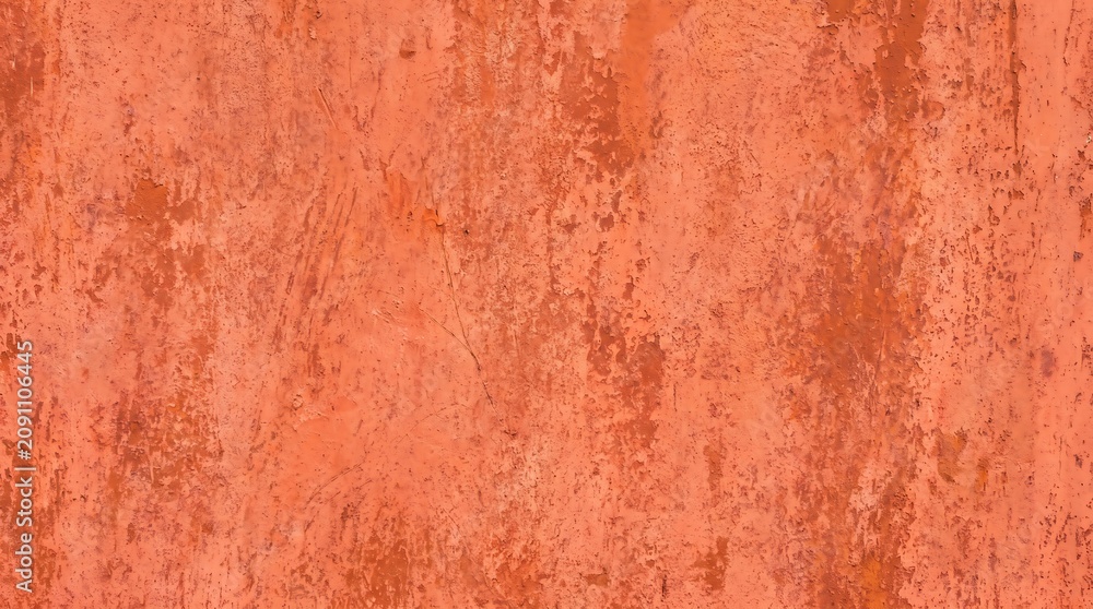 Fototapeta premium Coral Orange Grunge Distressed Texture Background