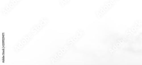 Bild auf Leinwand Smoke rises from an unknown source on a transparent background during daylight h