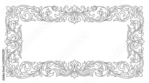 Ornate Decorative Frame Border Design.