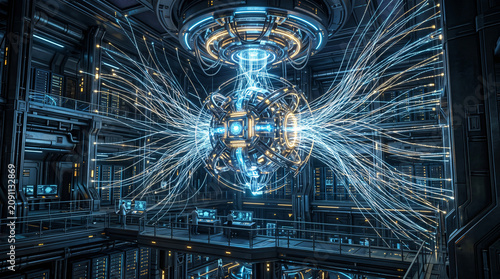 Scientists observe glowing blue particle accelerator
