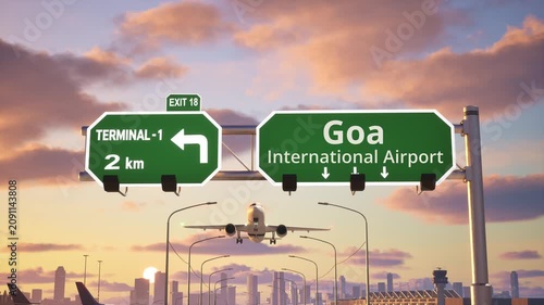 Goa International Airport Sunset Departure