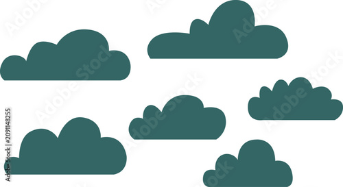 vector illustration of clouds